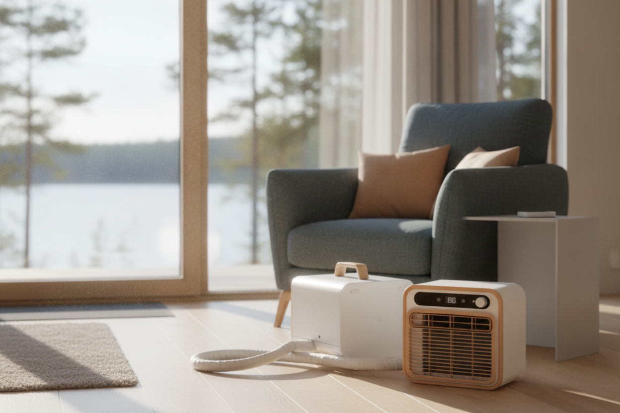 Climatiseur portable split 1500W – Refroidissement sans installation
